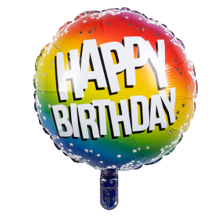 Ballon en aluminium 'Happy Birthday'