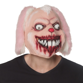 Masque tête latex Horror bunny