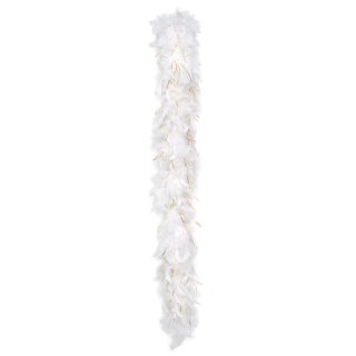 Feather boa Blanc & Or 50 g Glamour