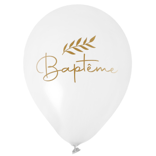 Ballon Baptême Or