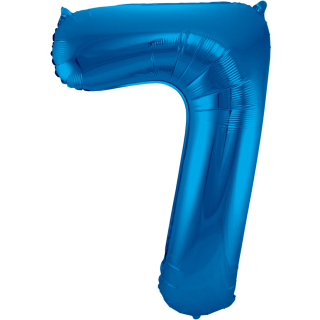 Ballon Chiffre 7 Bleu 86cm