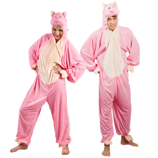 Costume adulte Cochon peluche