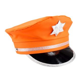 Casquette de police Orange