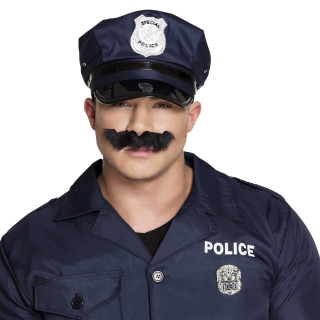 Moustache noir Police