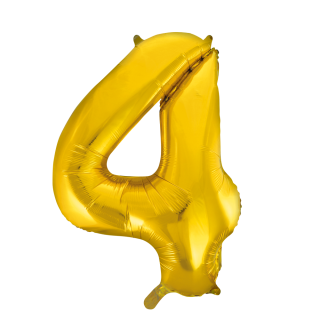 Foilballoon 34" no. 4 gold