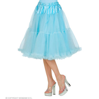 JUPE/JUPON EN TULLE BLEU AZUR 65 cm