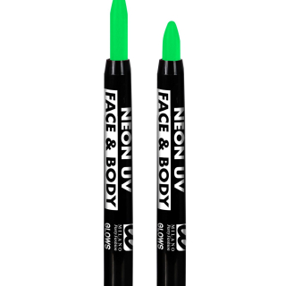 Boite Display avec "12 CRAYONS DE EAU-MAQUILLAGE VERT FLUO" - 3,5 ml