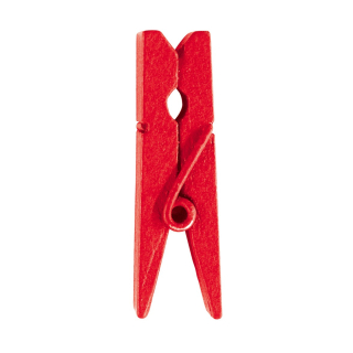 Mini pince en bois Rouge