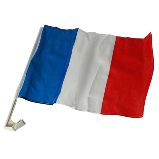 Drapeau pour voiture Tricolore France