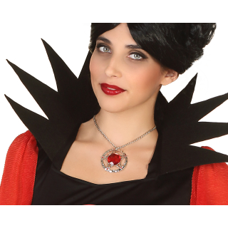 COLLIER HALLOWEEN SAPHIR ROUGE 43 CM