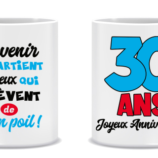 Mug Anniversaire Mixte - Tous les évènements de la vie : 30 ans