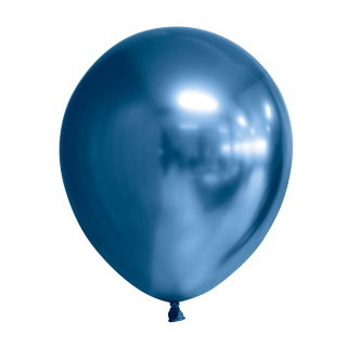 10 Mirror balloons 12" blue