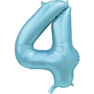 Foilballoon 34" no. 4 satin light blue