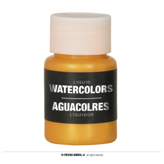 FLACON MAQUILLAGE À L'EAU JAUNE 28 ML.