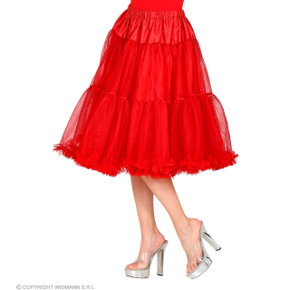 JUPE/JUPON EN TULLE ROUGE 65 cm