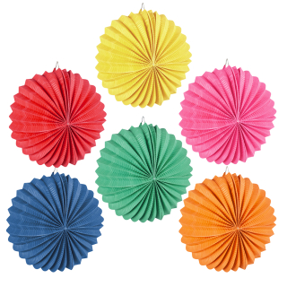 Set 12 Lanternes ballon en papier (22 cm)