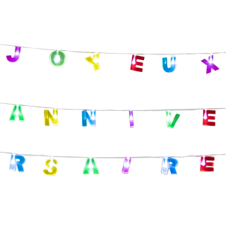 Guirlande lumineuse 'Joyeux Anniversaire'