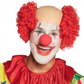 Perruque Clown Baldy Rouge