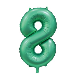 Foilballoon 34" no. 8 satin green