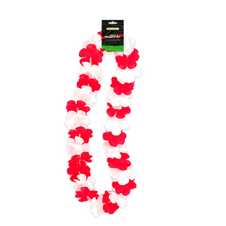 COLLIER SUPPORTER ROUGE / BLANC