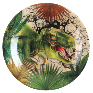 Assiette Dinosaure Multicolore