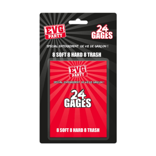 JEU DE CARTES 24 GAGES EVG