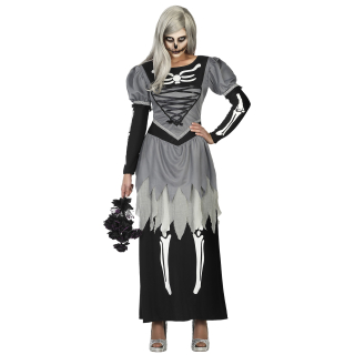 costume squelette robe XL