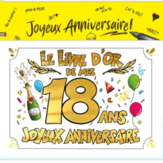 Livre d'or Anniversaire 18 Ans