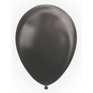 Ballon Noir - Effet Metallic