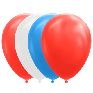 Ballon Bleu Blanc Rouge - Basique