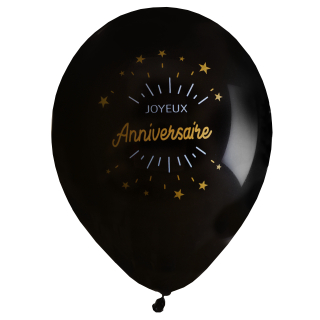 Ballon Anniversaire Etincelant Or