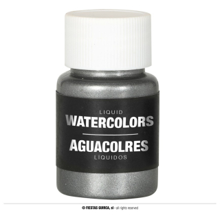 FLACON MAQUILLAGE À L'EAU ARGENT 28 ML.