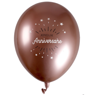 Ballon Anniversaire Etincelant rose gold Rose gold