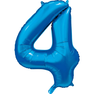 Foilballoon 34" no. 4 satin blue