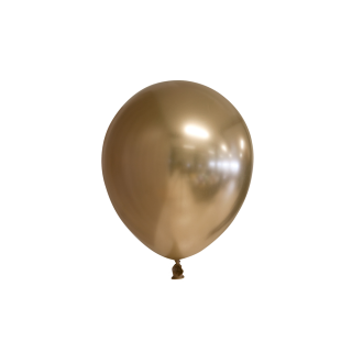 100 Mirror balloons 5" gold