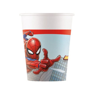 8 Papieren bekers 200ml FSC - Spider-Man Crime Fighter