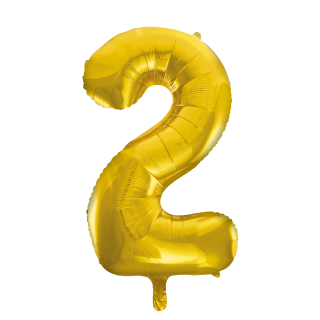 Foilballoon 34" no. 2 gold