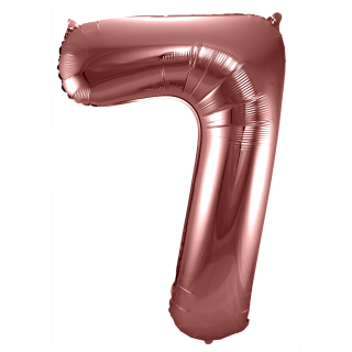 Ballon aluminium Chiffre 7 Bronze - 86 cm