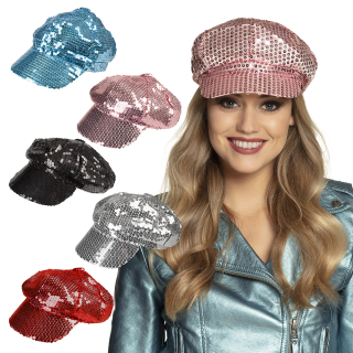 Pc. Casquette Sequins (Coloris au choix)