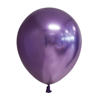 10 Mirror balloons 12" purple