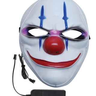 Masque lumineux LED Clown