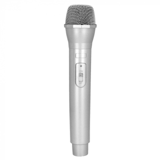 Pc. Microphone argent (23.5 cm)