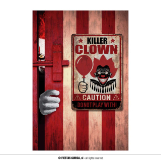 POSTER "CLOWN TUEUR" 24X36 CMS