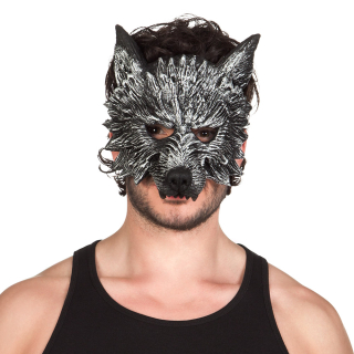 Demi-masque mousse Loup-garou