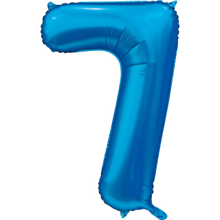 Foilballoon 34" no. 7 satin blue