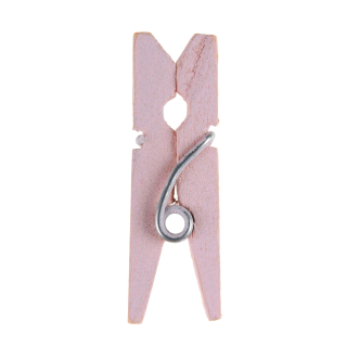 Mini pince en bois Rose