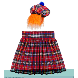 ECOSSAIS (kilt, chapeau avec cheveux)