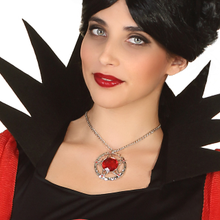 COLLIER HALLOWEEN SAPHIR ROUGE 43 CM