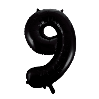 Foilballoon 34" no. 9 black