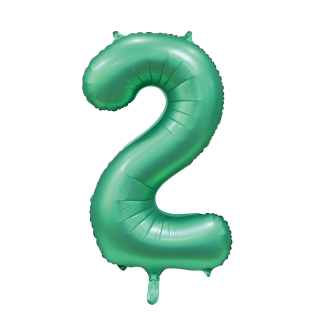 Foilballoon 34" no. 2 satin green